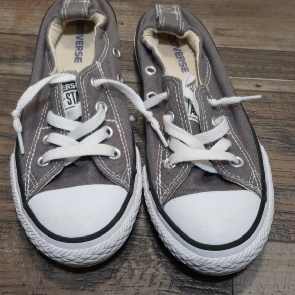 Converse Other - Converse all-star low slip on flex kids sz 1 gray